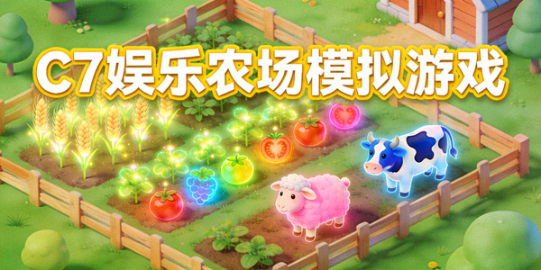 C7娱乐农场模拟游戏，种植虚拟作物与饲养动物
