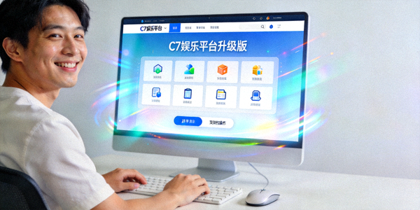 用户正在流畅操作C7娱乐平台升级版界面，表情愉悦